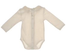 Carica l&#39;immagine nel visualizzatore di Gallery, Body NaturaPura/ Long sleeved bodysuit with ruffled collar - HOPLA&#39; PARMA Baby Collections
