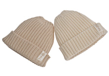 Load image into Gallery viewer, Cuffietta a coste NaturaPura/  Knitted rib cap - HOPLA&#39; PARMA Baby Collections

