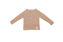 Load image into Gallery viewer, Golfino a coste NaturaPura / Knitted rib jacket with buttons - HOPLA&#39; PARMA Baby Collections
