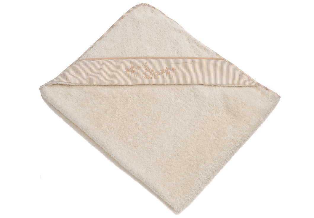 Triangolo /Baby towel with bunnies embroidered - HOPLA' PARMA Baby Collections