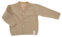 Load image into Gallery viewer, Cardigan NaturaPura / Neck basic knitted cardigan - HOPLA&#39; PARMA Baby Collections
