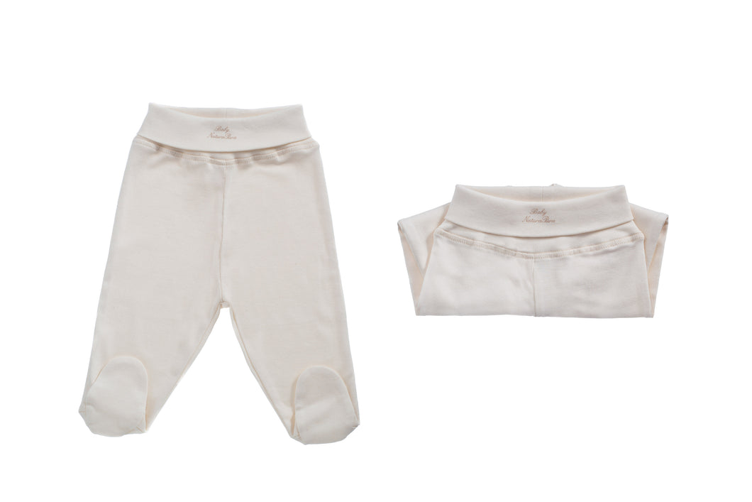 Ghettina  NaturaPura/ Set 2 thigh waisted footsie pants - HOPLA' PARMA Baby Collections