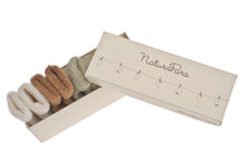 Load image into Gallery viewer, Calzine bouclette NaturaPura / Box with 7 Bouclette quality socks - HOPLA&#39; PARMA Baby Collections
